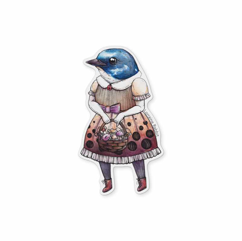 Lady Blue - sticker