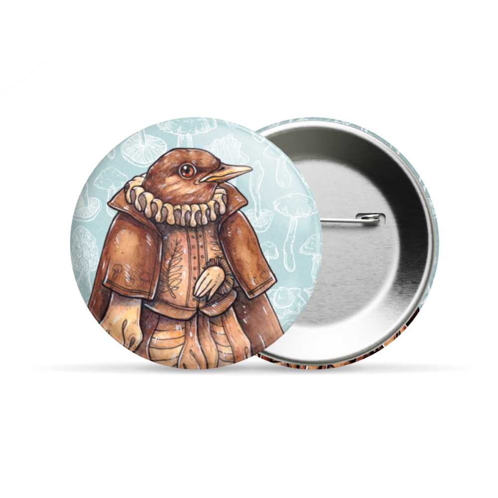 Mirlo Trovador - broche