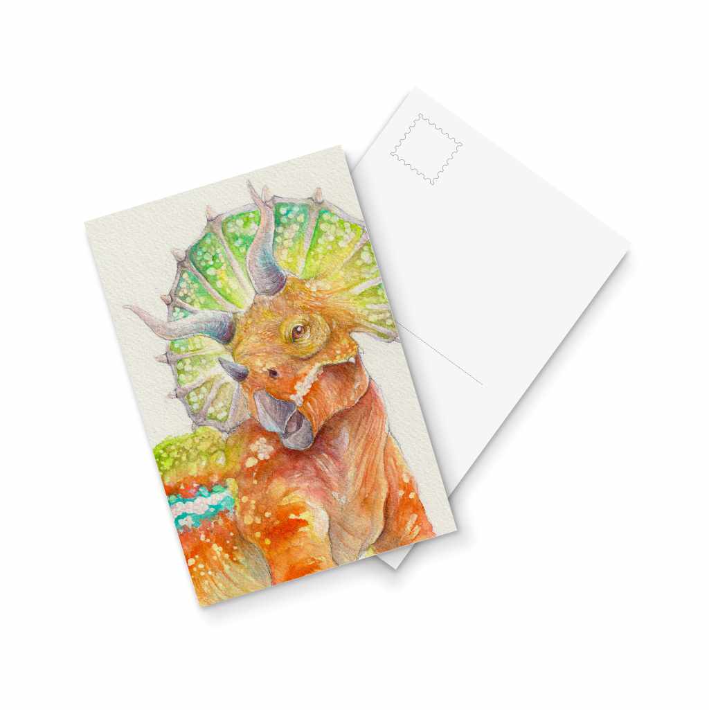Triceratops - postcard