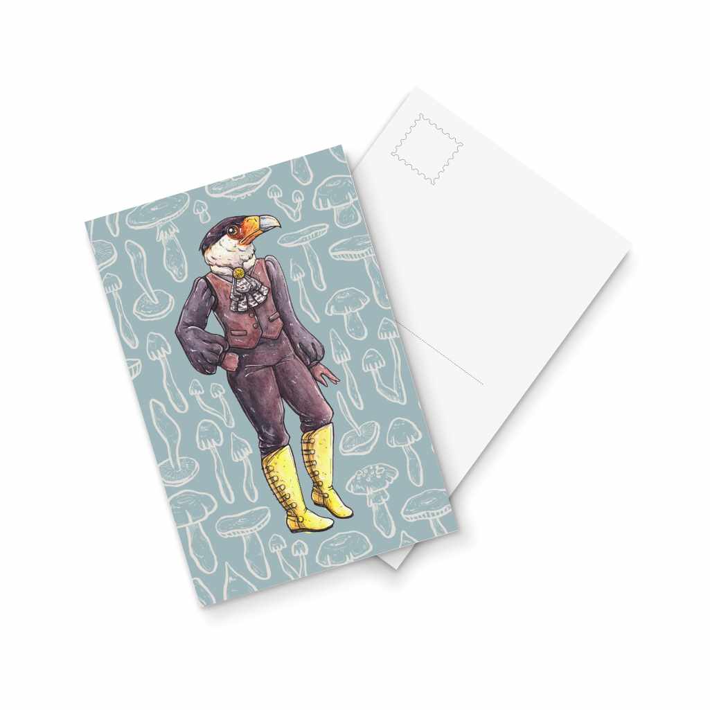 Barón Caracara - postcard