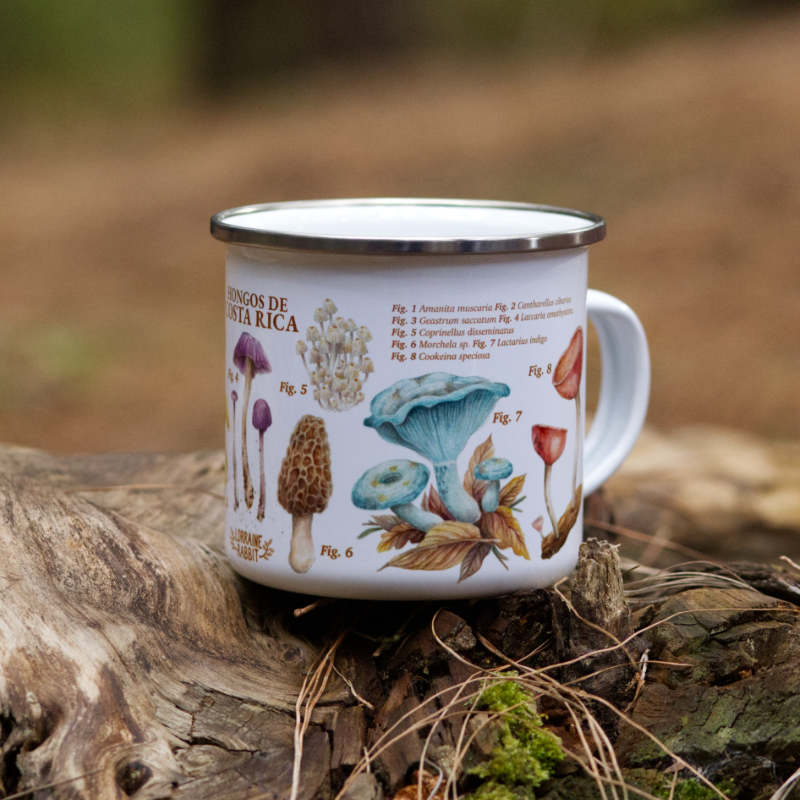 Costa Rican Mushrooms - Enamel mug (+ print error)