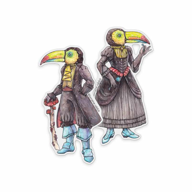 Conde y Condesa Ramphastos - sticker
