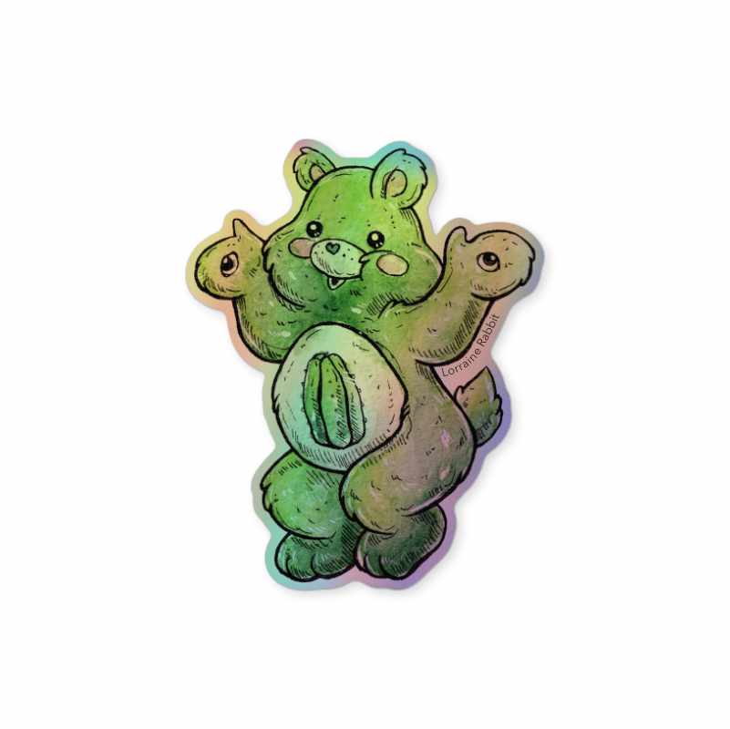 Ositos - Sticker holográfico