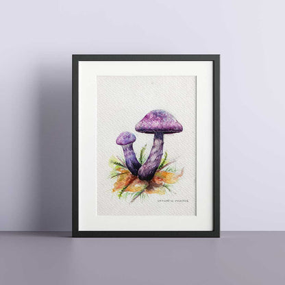Cortinarius purple - Original painting