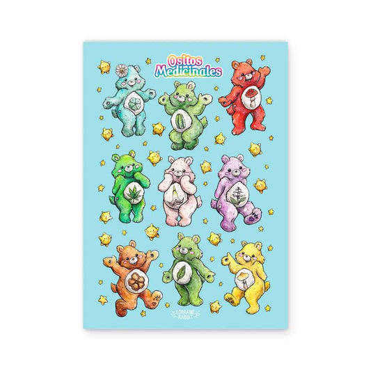 Ositos medicinales - print holográfico defectuoso