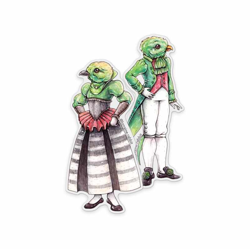 Quetzali pareja - sticker