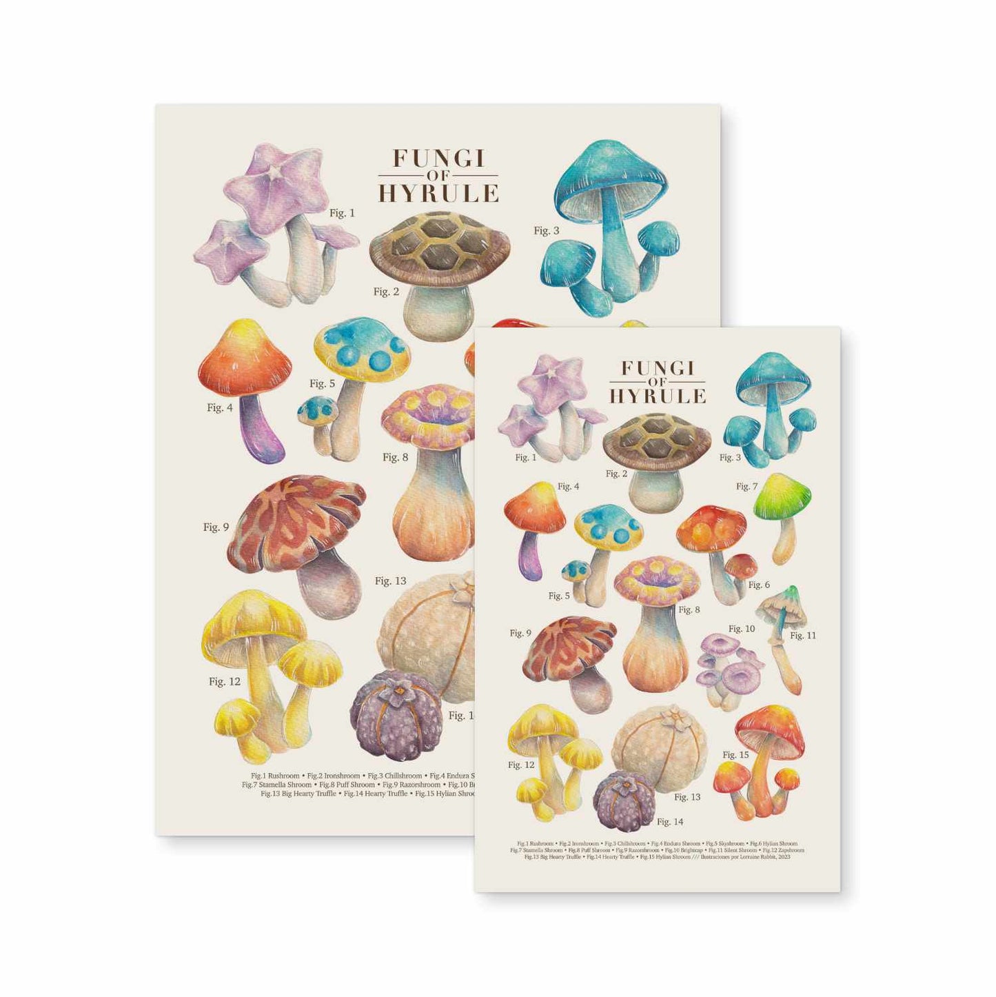 Fungi of Hyrule - print