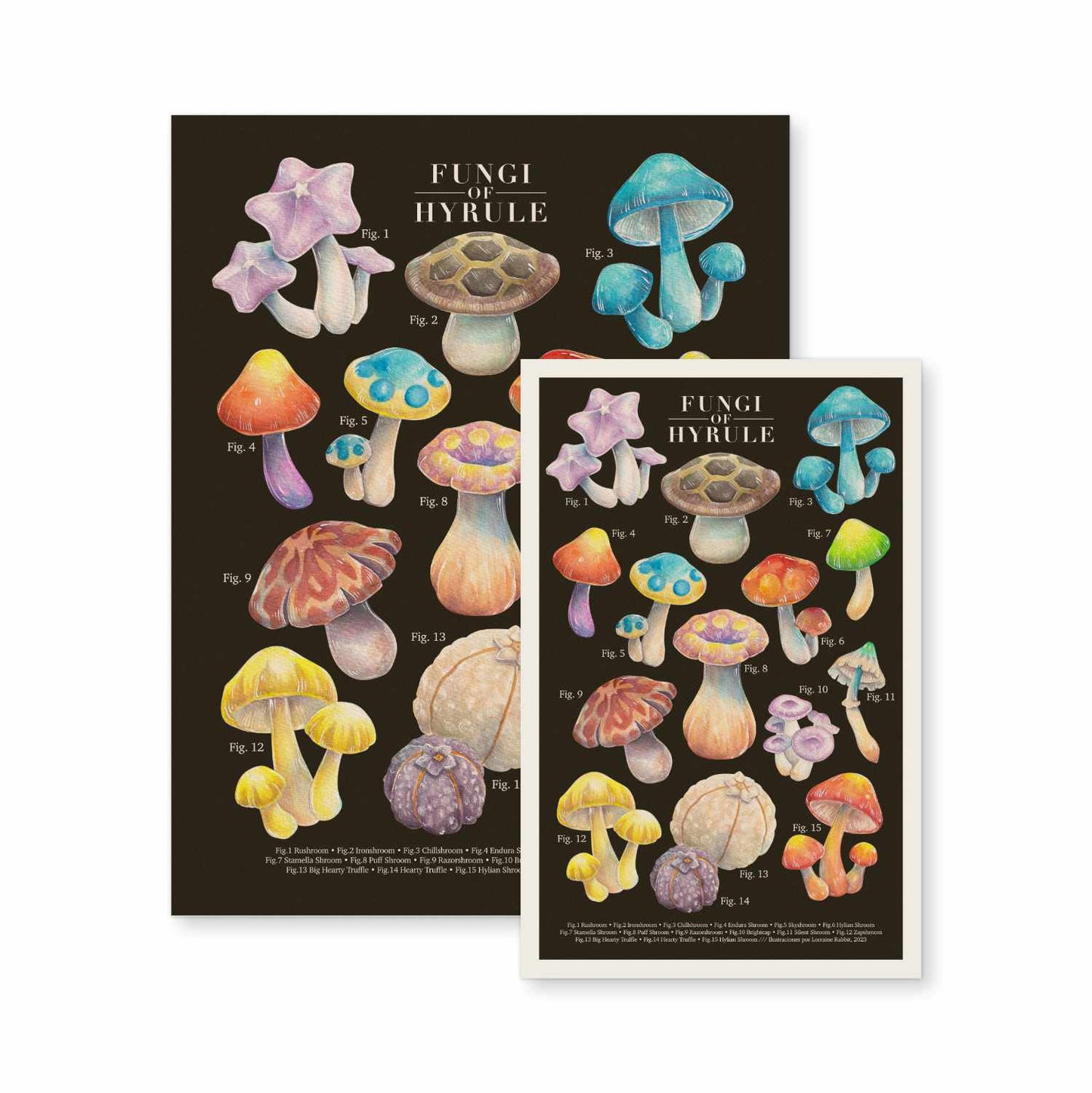 Fungi of Hyrule - print