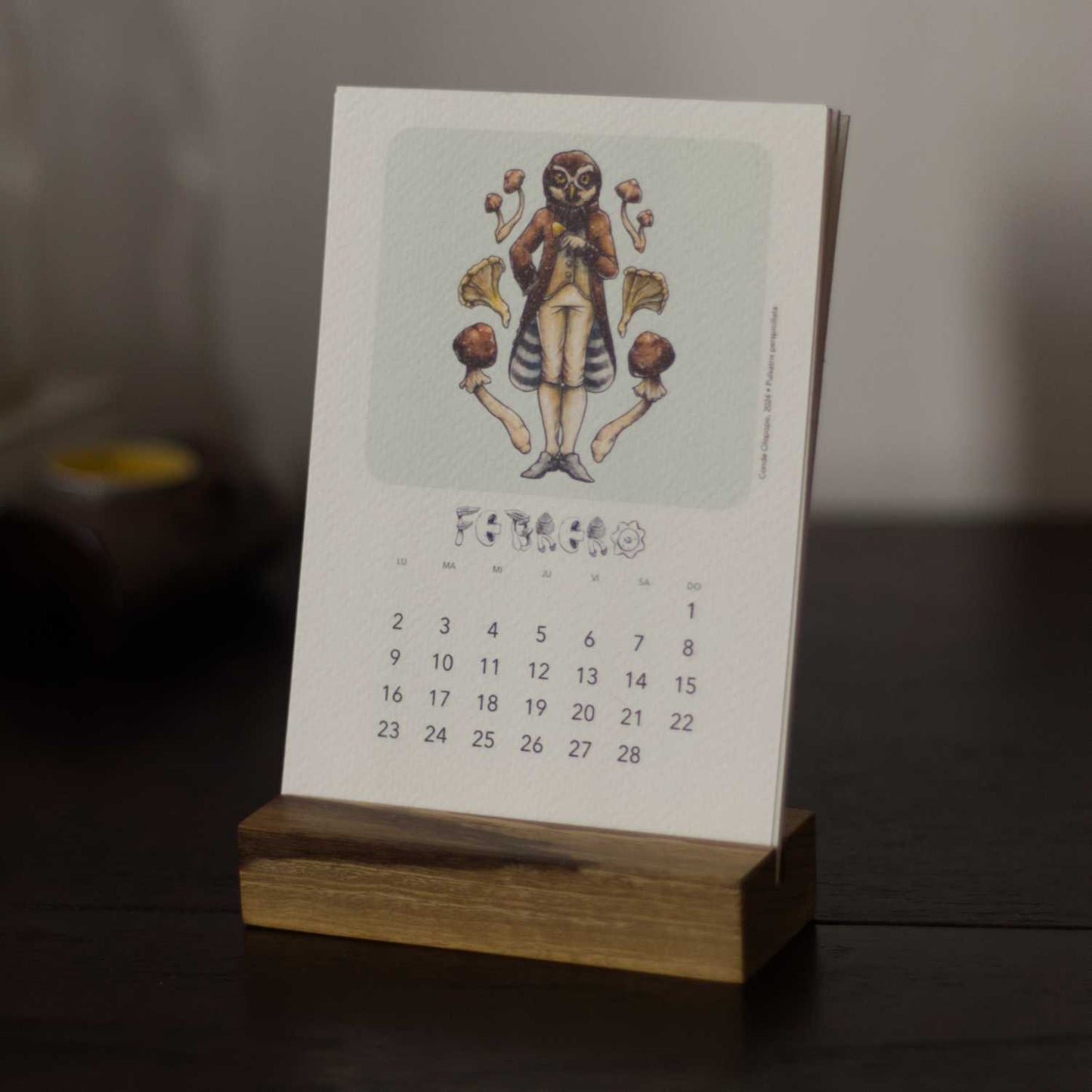 Calendario de escritorio 2026 - impreso en 1 lado (Costa Rica)