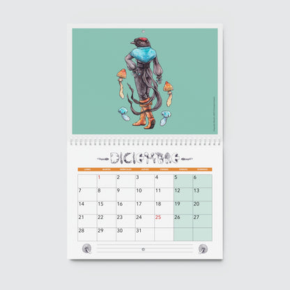 Calendario de pared 2026 (Costa Rica)