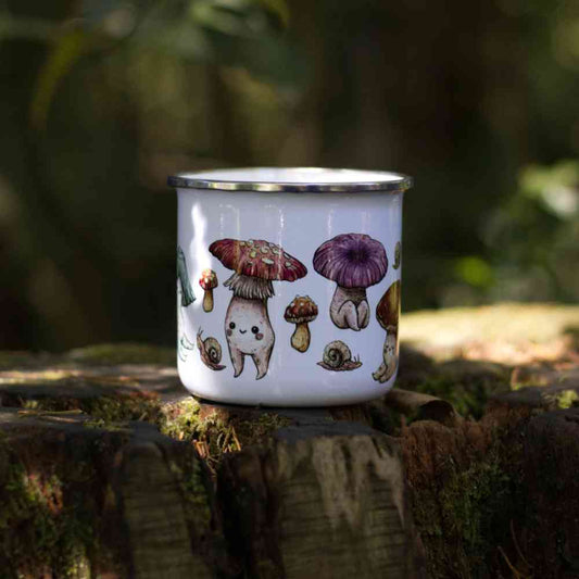 Honguitos felices - Taza de loza