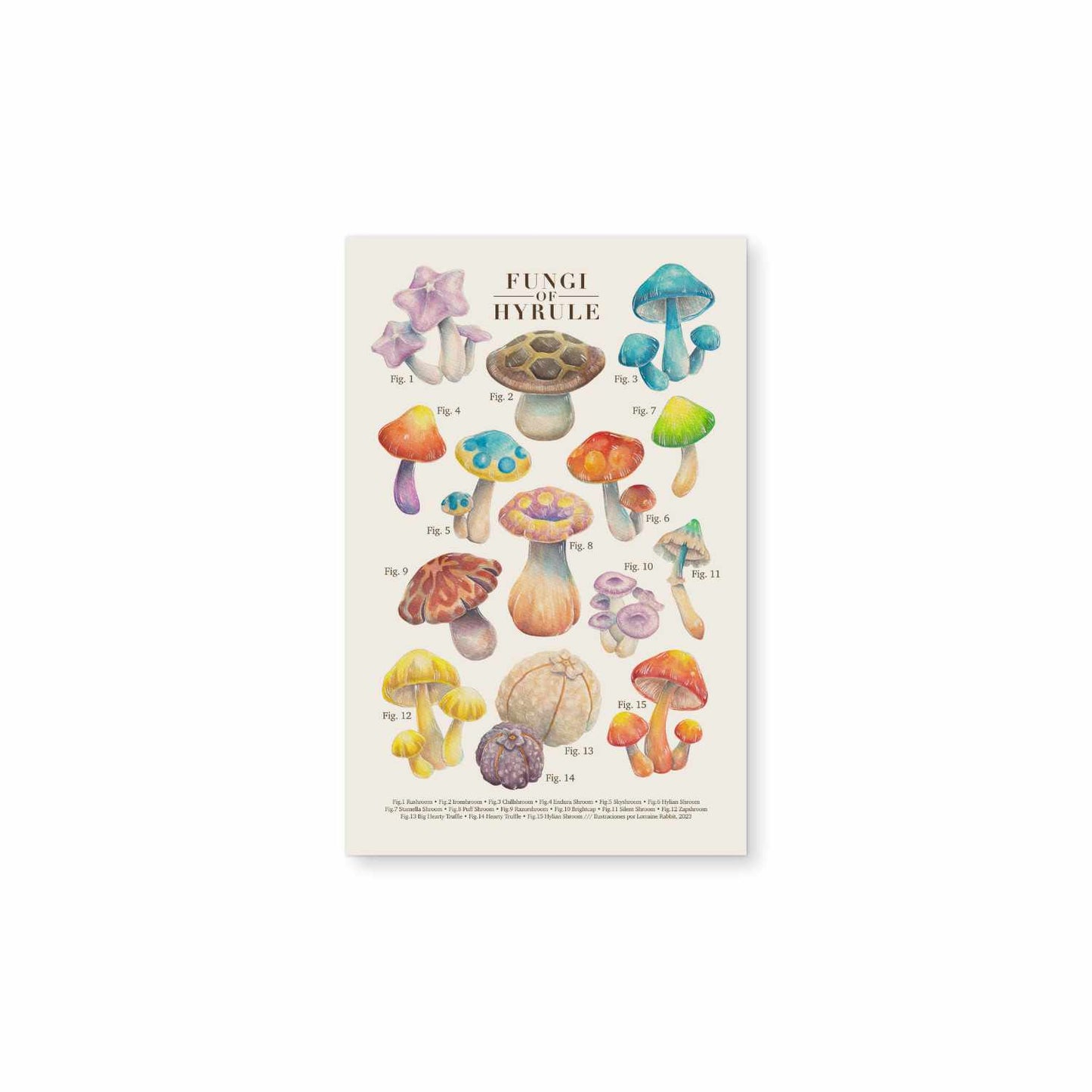 Fungi of Hyrule - print