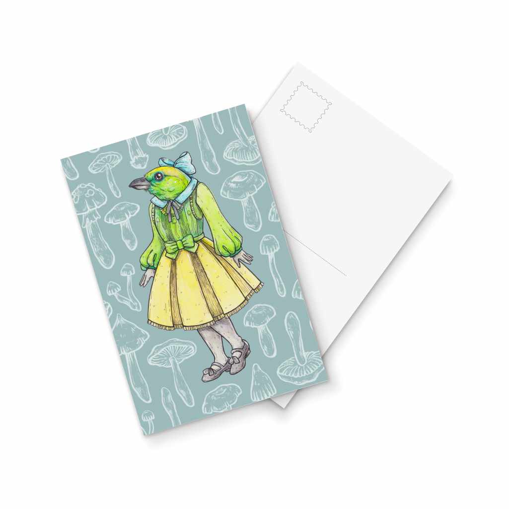 Duke and Duchess Golden-browed - postcard