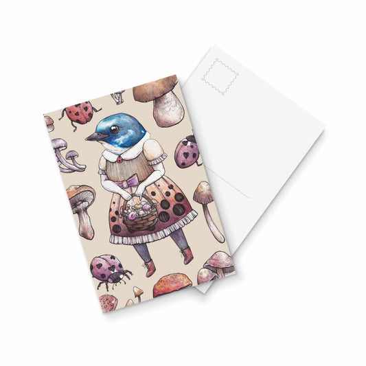 Lady Blue - postcard