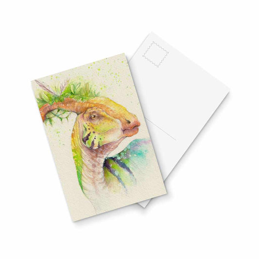 Parasaurolophus - postcard