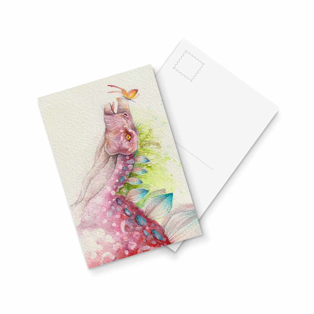 Stegosaurus - postcard