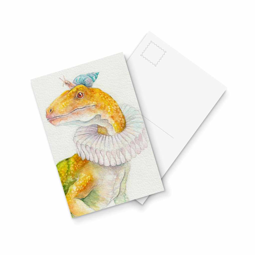Velociraptor - postcard