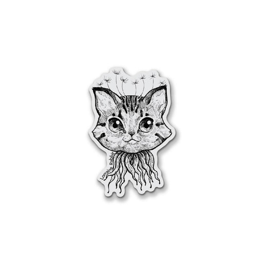 Gato diente de león  - sticker